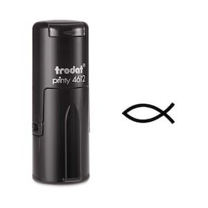Religiöser Fisch Symbol Selbstknauf Stempel