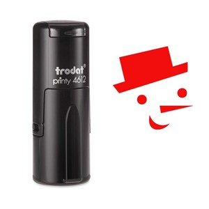 Timbre d’encre de bonhomme de neige