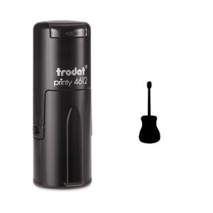 Gitaar silhouet zelf-inkt stempel