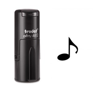 Elegante Achtste Muzikale Noot Zelf inkt stempel