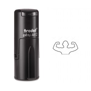 Flexing Muscular Man Self Inking Stamp