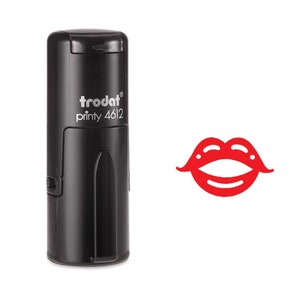 Lips Self inking Stamp