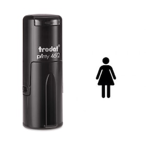 Carimbo autotintado de símbolo feminino