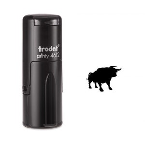 Fuerte toro autoinking sello