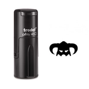 Skyrim Iron Helmet Self Inking Stamp