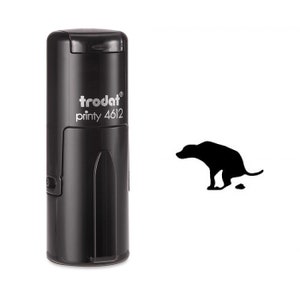Carimbo autoentintado Pooping Dog