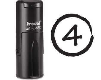 Number four Self Inking Stamp