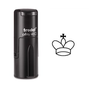 White King Chess Piece Self Inking Stamp
