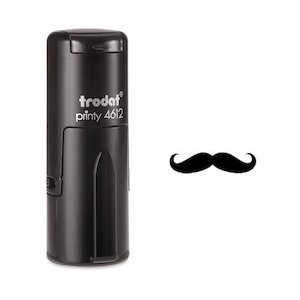 Mustache Silhouette Self Inking Stamp