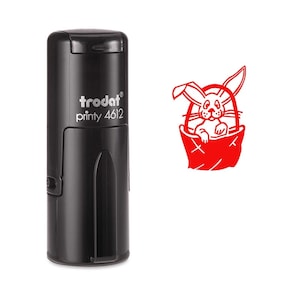 Sello de tinta automática de la cesta de Pascua