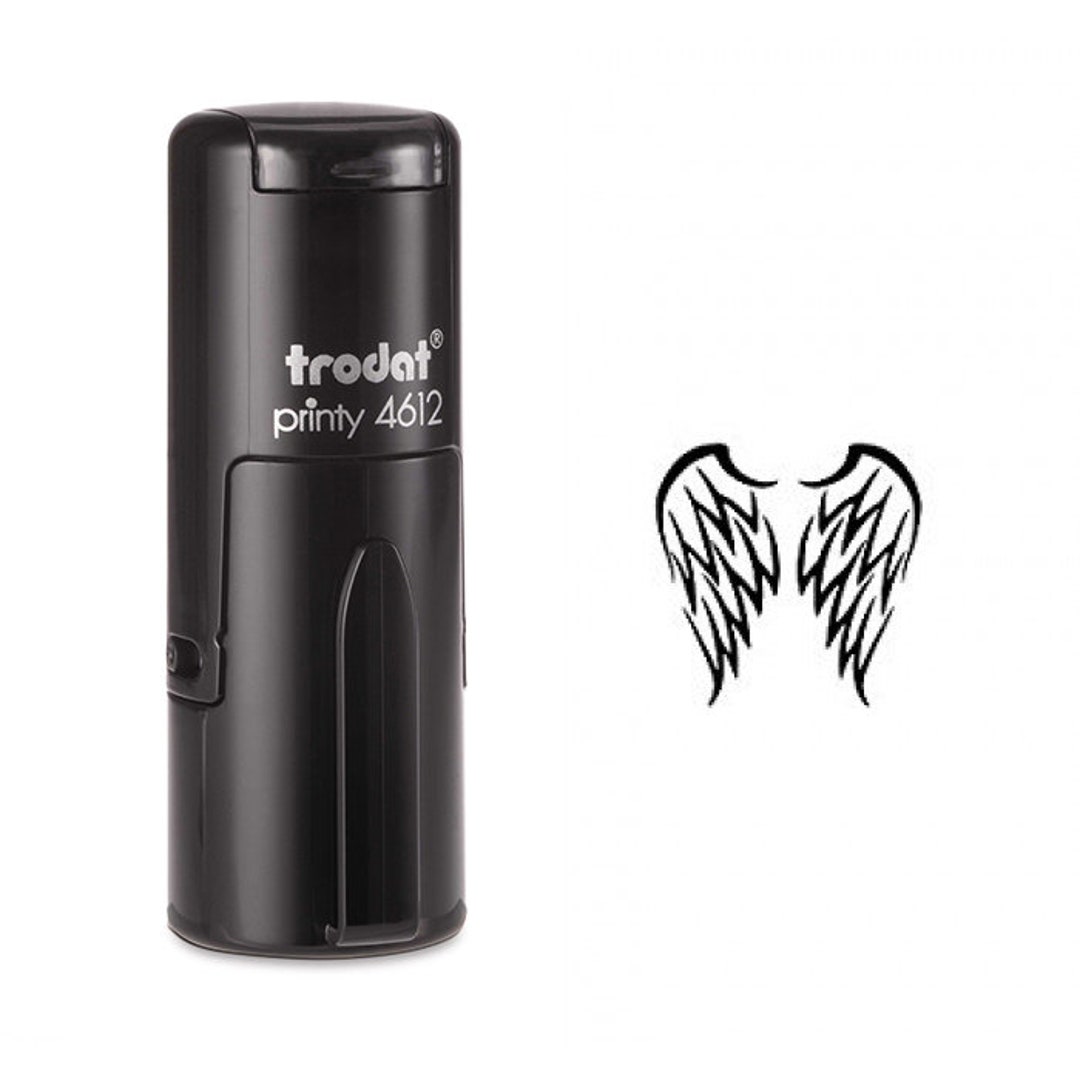 Folded Angel Wings Rubber Stamp Resting Fairy With Wings Fairytale