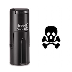 Skulls and Cross Bones Self Inking Stamp