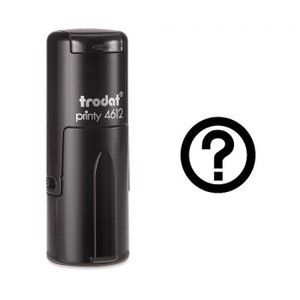 Question Mark Button Self Inking Stamp
