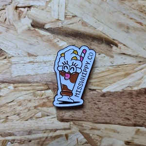 Miss Whippy Milkshake enamel pin