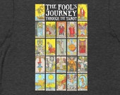 FOOL's JOURNEY Through TAROT Major Arcana - Colorful Unisex T-Shirt
