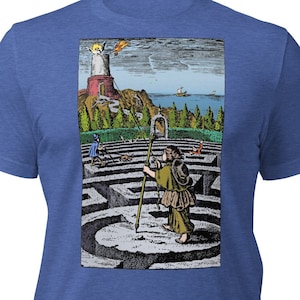 FOLLOWING A SOUL&#39;s LABYRINTH - 1690ed Pia Desideria - Colorful Unisex T-Shirt