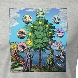 TREE Of The PHILOSOPHERS - 1625 Alchemy Engraving - Unisex T-Shirt