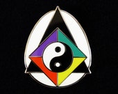 PHILOSOPHERS STONE or Alchemical Egg - COLOR Hard Enamel Metallic Pin