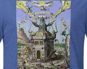 ROSICRUCIAN INVISIBLE COLLEGE - Colorful Alchemical - Unisex T-Shirt