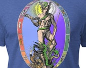 PHANES in COSMIC EGG - Orphic Greek God - Colorful Unisex T-Shirt