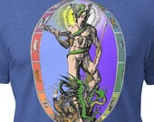 PHANES in COSMIC EGG - Orphic Greek God - Colorful Unisex T-Shirt