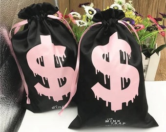Satin Drawstring Gift Bags, Wedding Favor Jewelry Bags