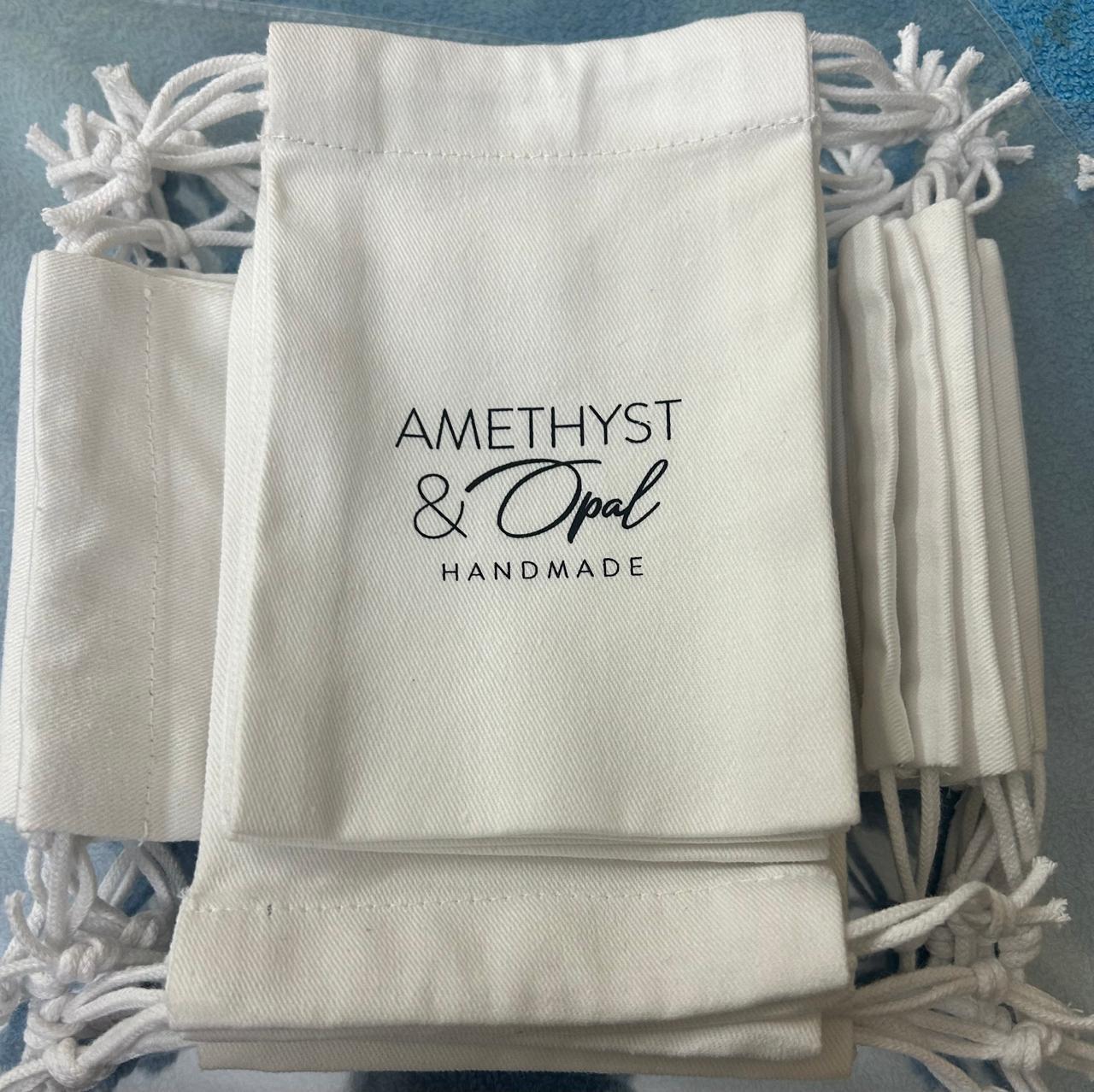 Custom Logo Cotton Drawstring Bag, Personalized Jewelry Packaging Pouch ...