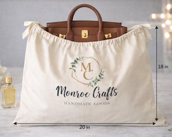 Cotton Drawstring Dust Bag Set: Handbag, Purse, Shoe Storage