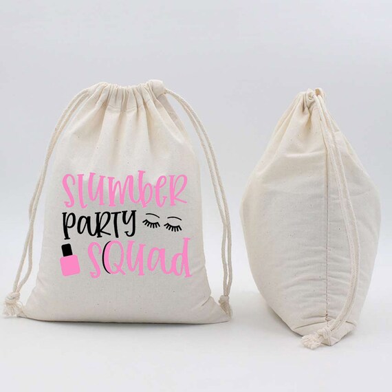 Set of 10 Slumber bags Slumber party Goodie bag Sleepover Etsy