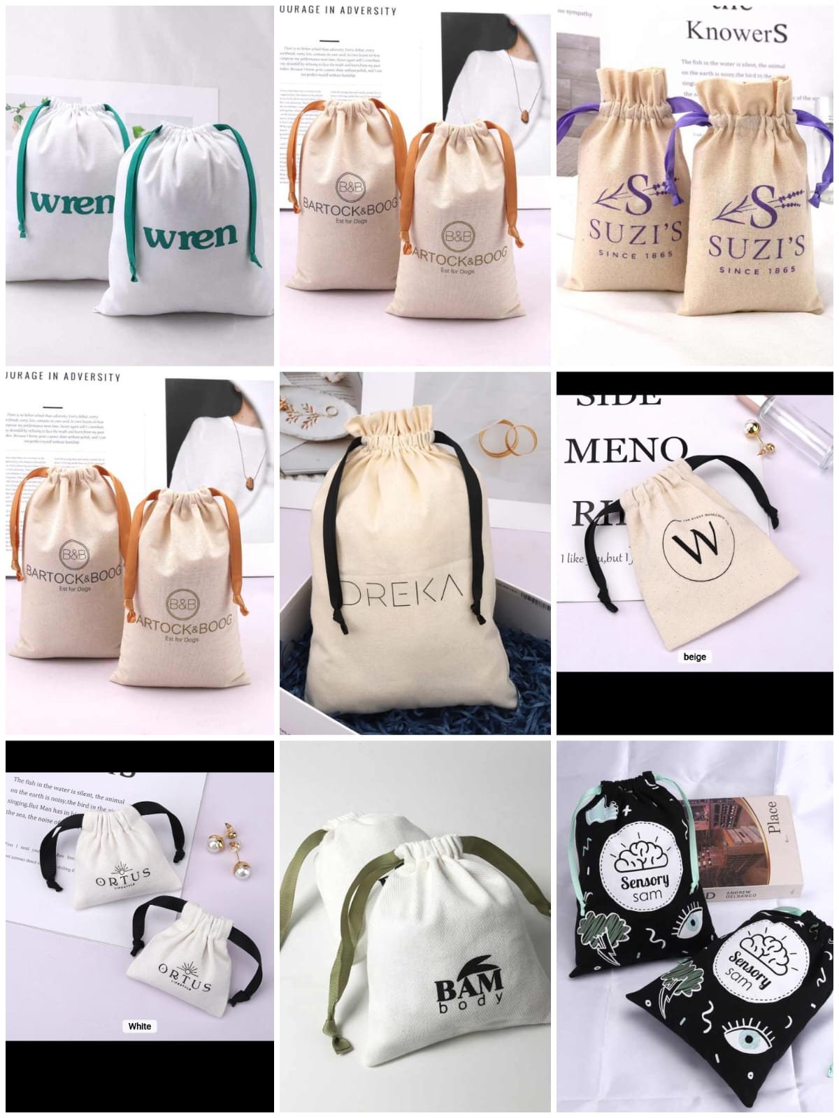 Set of 10/20/30/50/100 Personalized Logo Print,custom Cotton