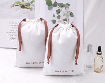 Set of 10/ 20/50/100 Natural Cotton Drawstring Pouch, Eco