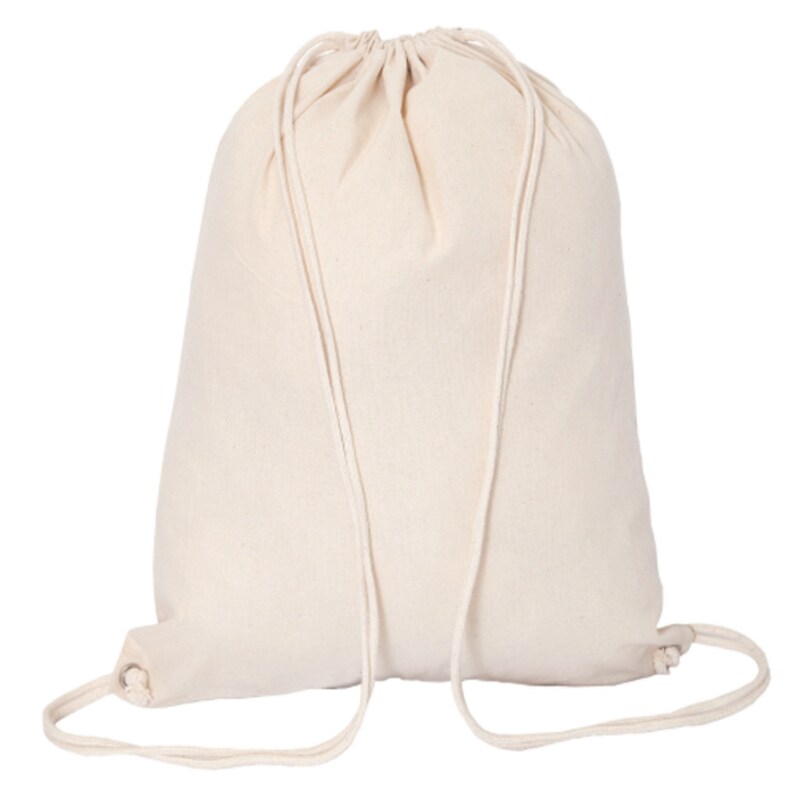 Custom Backpacks! Set of 5 String Bag in Natural Cotton,Cotton Backpacks,custom cotton backpacks,Black and white Backpacks,Cotton Backpacks