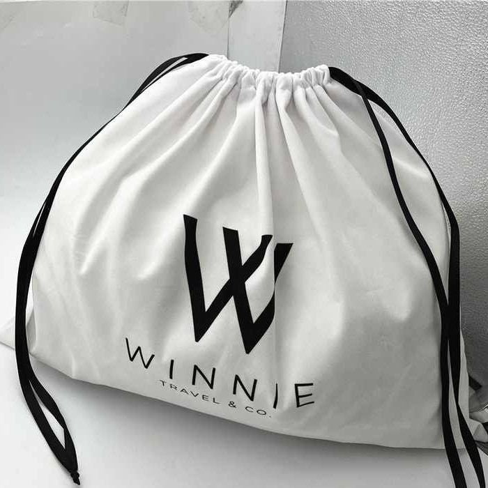 Black & White Logo Limited Edition Dust Gift Bag Drawstring 20 by 14