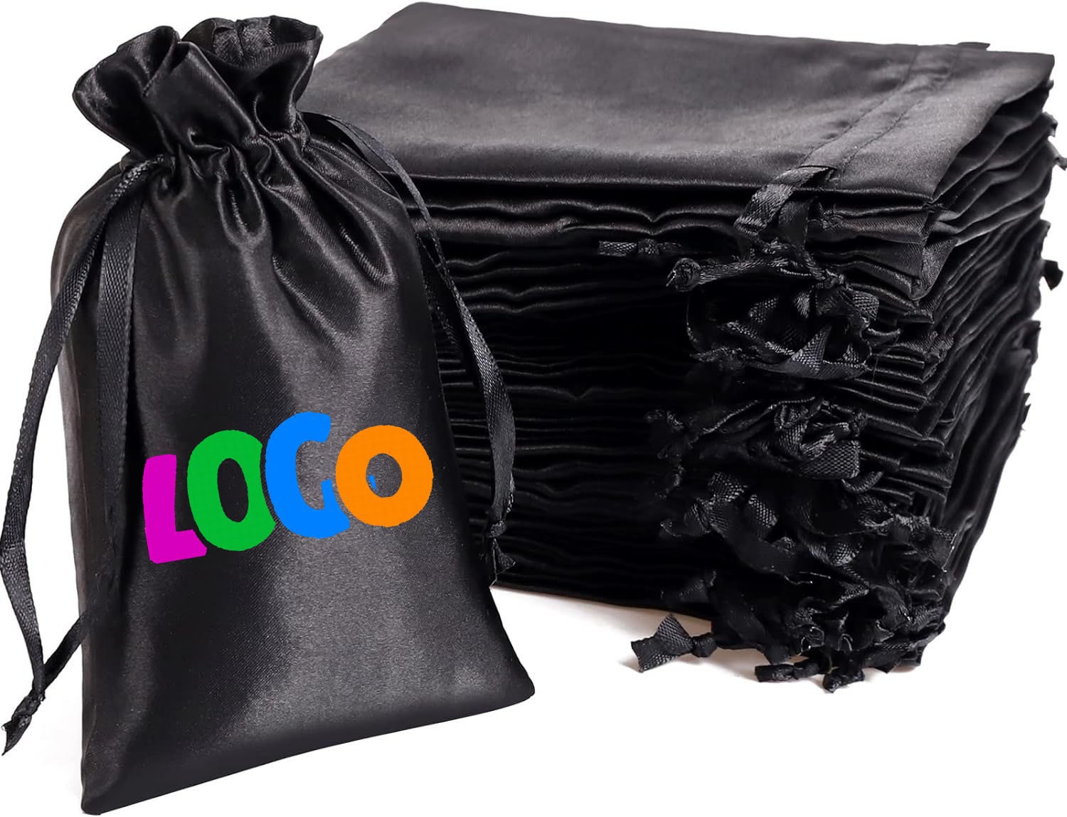 Buy Set of 20/30/50 Custom Print Satin Dust Bags Drawstring Pouch for Handbags  Purses Pocketbooks Shoes Dust Bags Storage Bags Satin Dust Bag Online in  India 