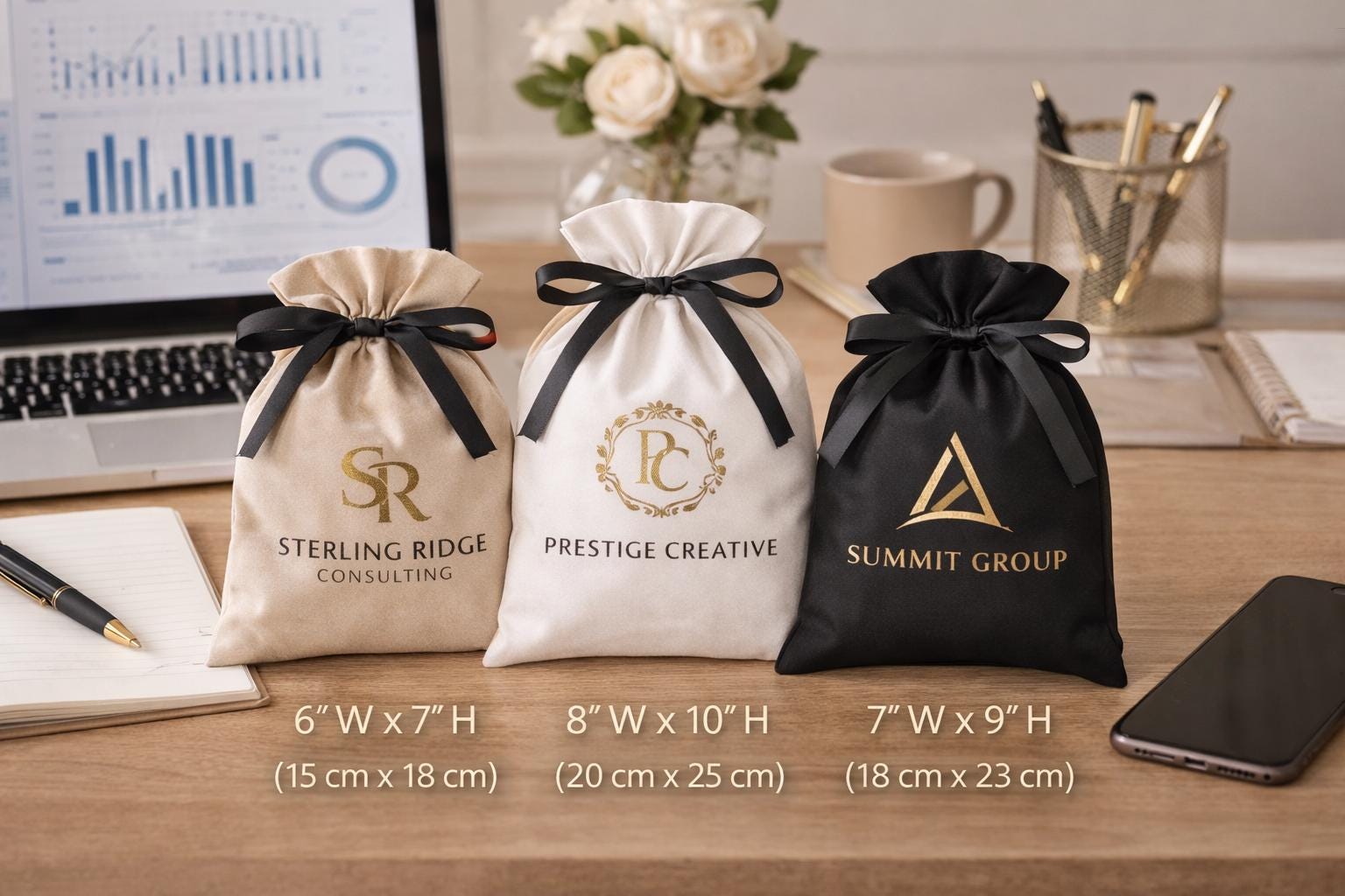 Personalized Logo Cotton Muslin Favor Bags, Jewelry Gift Pouch - Etsy