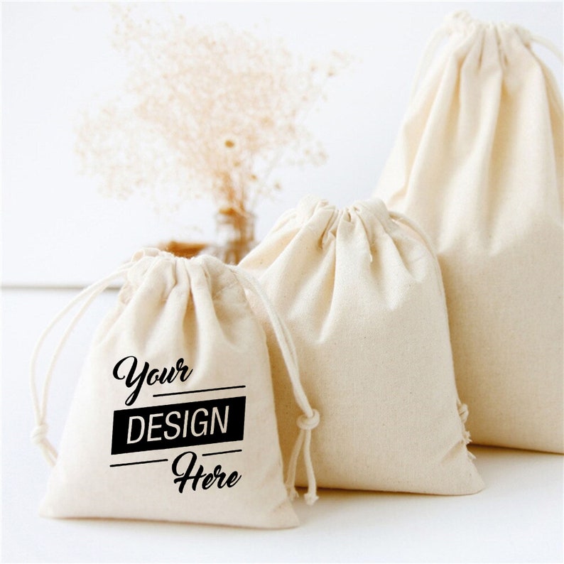 Set of 20/30/50/100 Custom Dust Bag Cotton Drawstring Bag Etsy