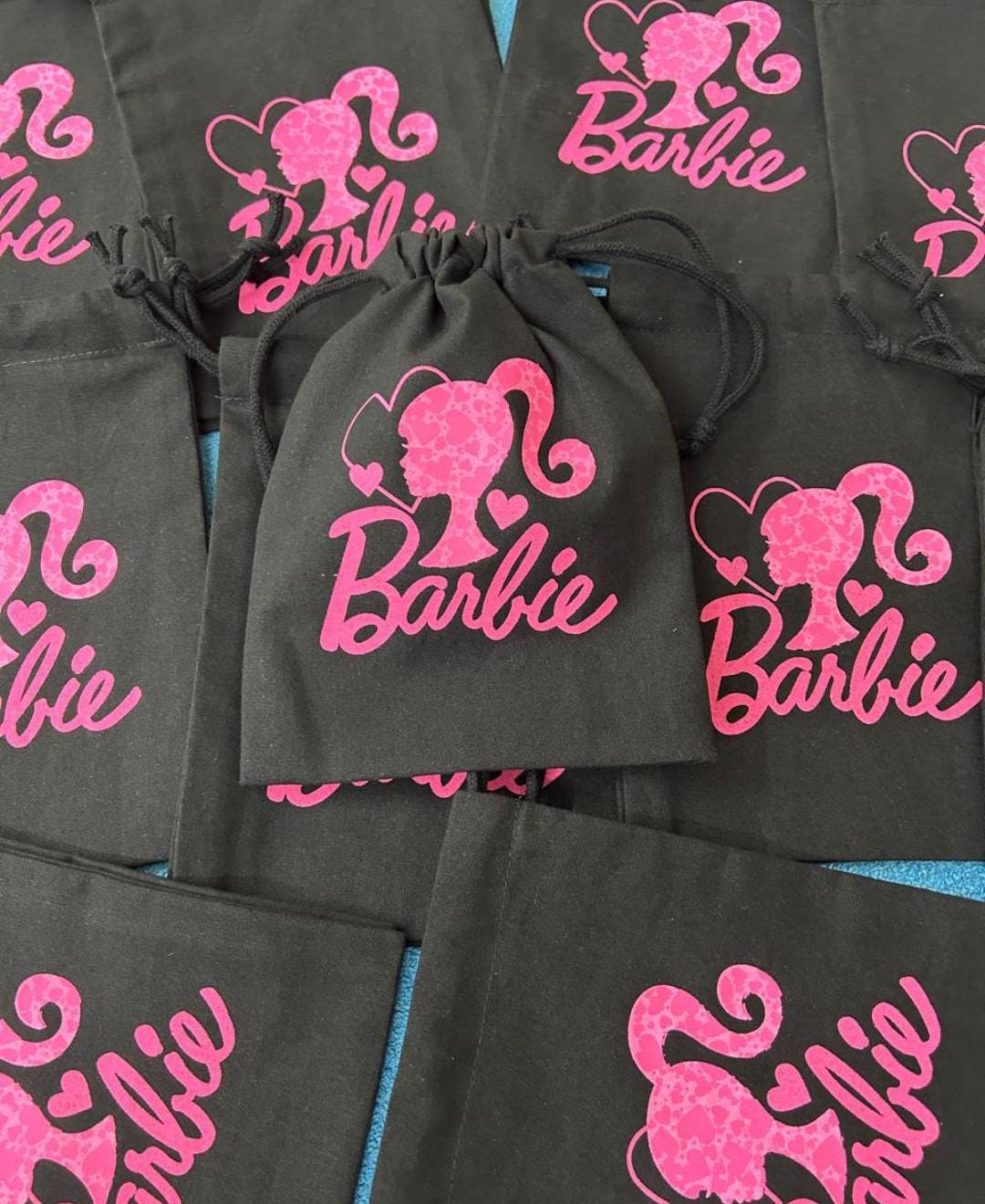Set of 20 50 100 Barbie Ken Birthday Party Favor Gift Goodie Bags Barbie Doll Party Favor Bags Pink and Black Barbie Favor Bags Barbie Etsy Canada