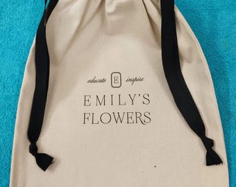 Flannel Dust Bags – 3 Pack Cotton Drawstring Pouches, Custom 