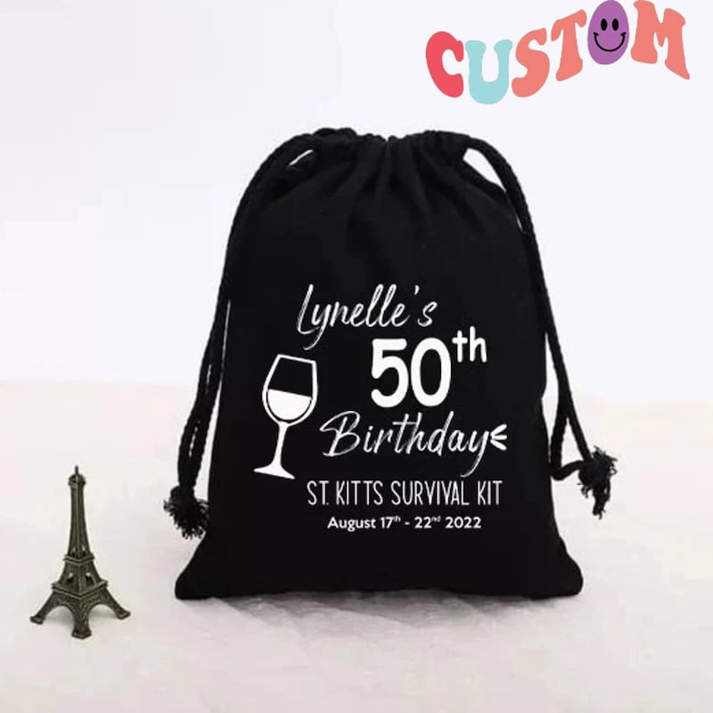 Borsa Shopper In Cotone Per 75° Compleanno – Tracolla, Ecologica, Forte E Riutilizzabile (42x38 Cm) - 5
