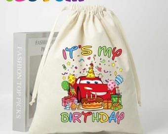 Op maat gemaakte Disney Cars verjaardagsbedankjes, Route 66-goodiebags