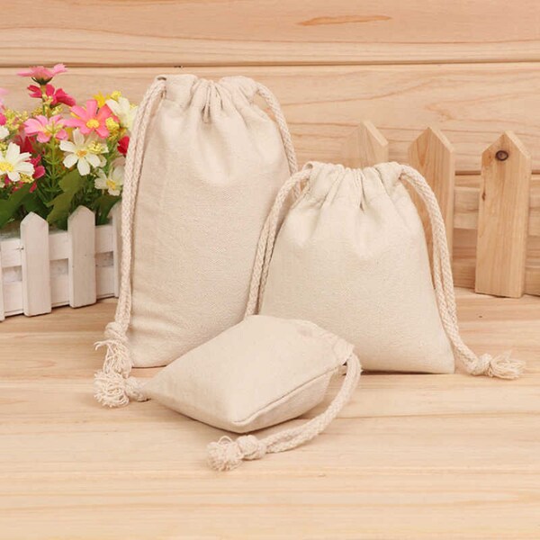 Muslin Favor Bags Etsy