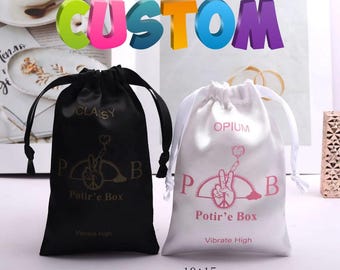 Satin Drawstring Pouch – Silk Jewelry Gift Bag, Wedding Favor