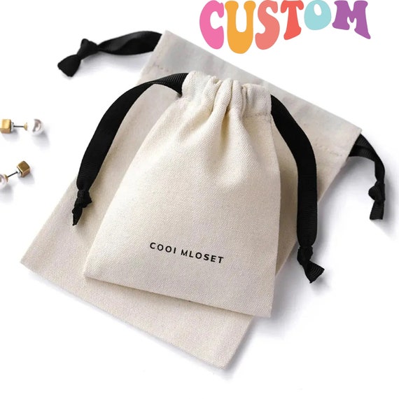 Plain cotton drawstring bags 2025