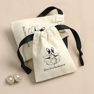 Organic Canvas Cotton Bulk DRAWSTRING Bag, Personalized JEWELRY PACKAGING Pouch, Eco Friendly Gift Birthday Favor