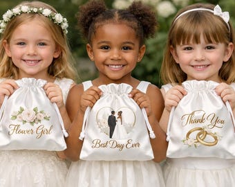 Custom Satin Drawstring Favor Bags: Jewelry, Gift Packaging