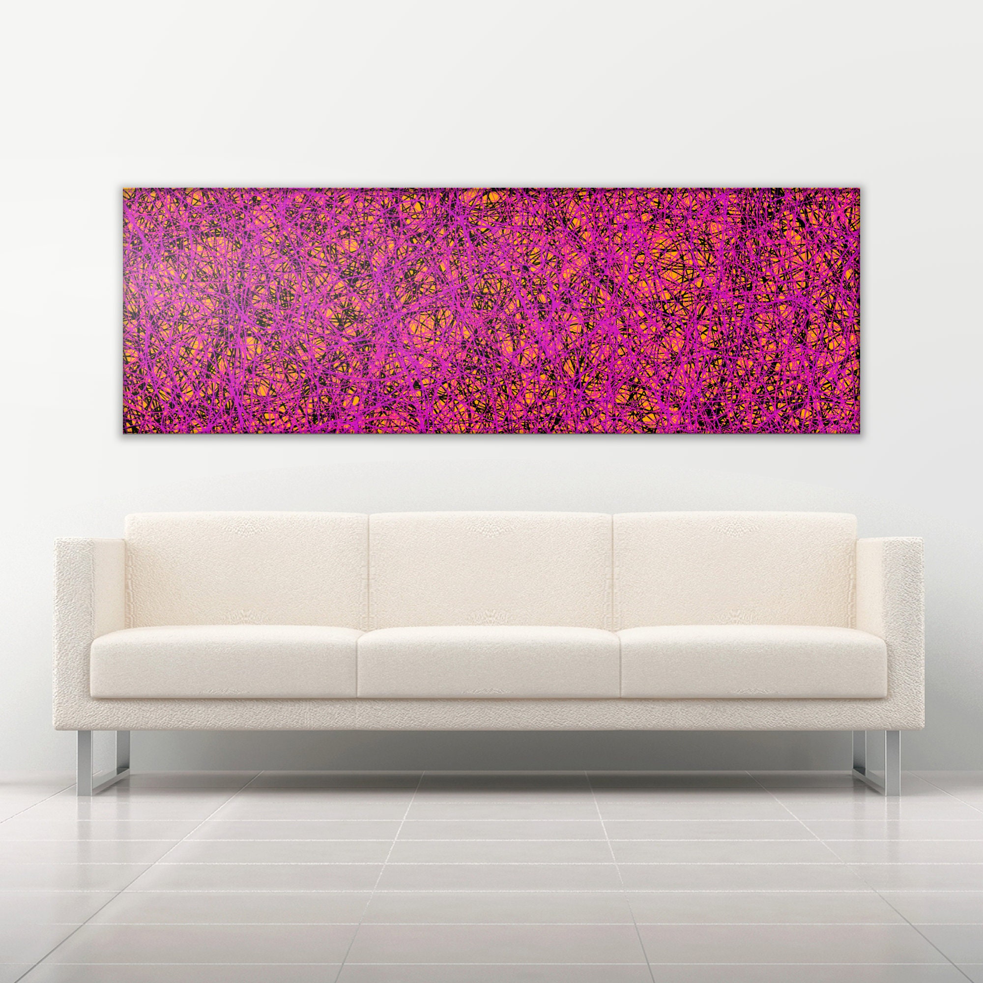 Art Wall Decor Art Artwork Wall Decor Purple Artwork Abstract Wall Decor Abstract Pink Abstract Vertical Art Orange Barklem Art
