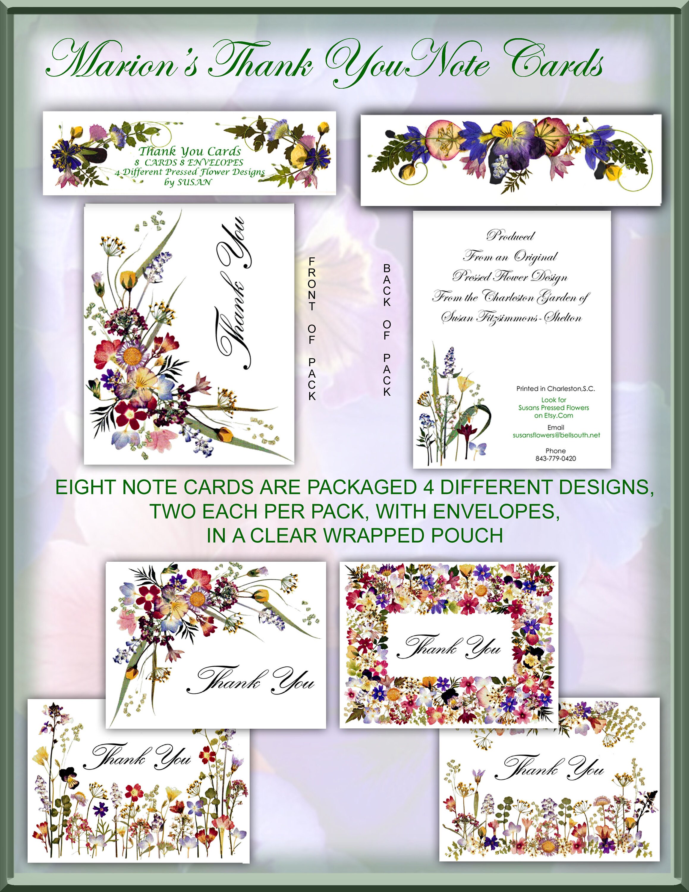 Garden Thank You Cards - Etsy