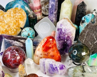 CRYSTAL MYSTERY BOX Metaphysical Crystal  Home Decor Gemstone Mix Box Healing Crystals Crystal Exploration Crystal Enthusiast Gemstone Gift