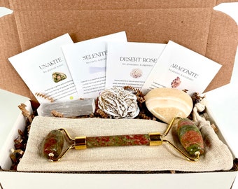 Gift box crystal kit Self care crystal kit Spiritual crystal Gift box Healing crystal box Harmony gift Wellness gift box crystal gift set