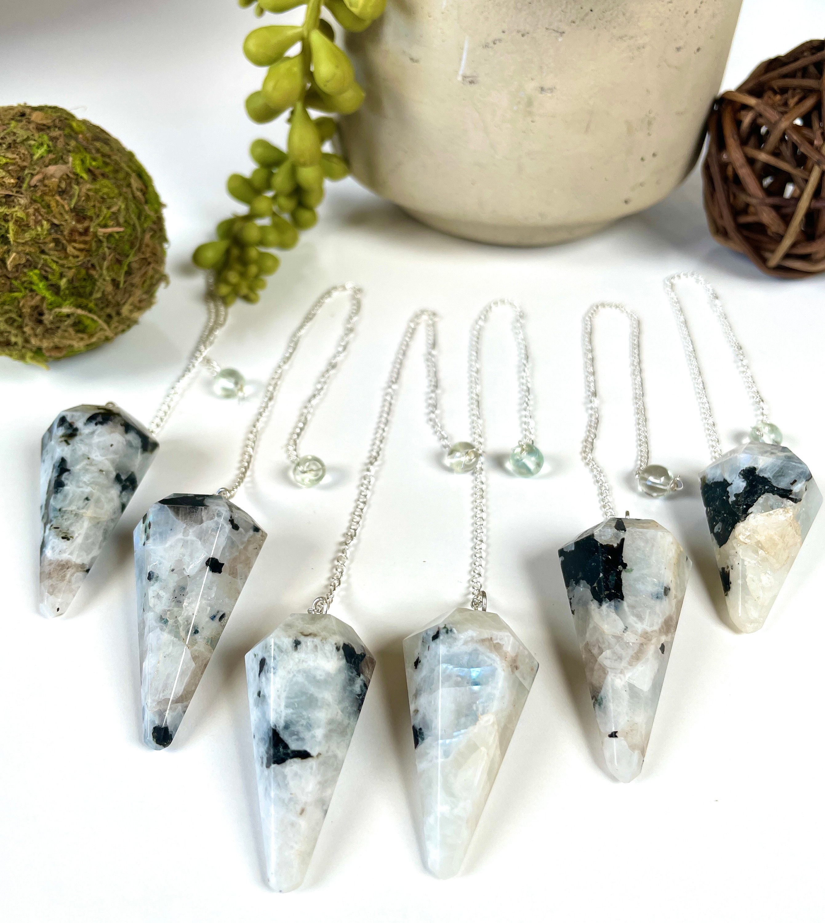 Moonstone cheap pendulum necklace